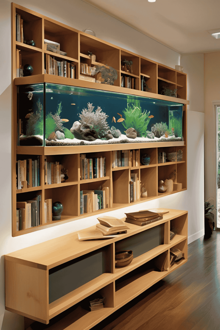 View of 28 Stunning Indoor Aquarium Design Ideas for Your Living Space - Spesh View