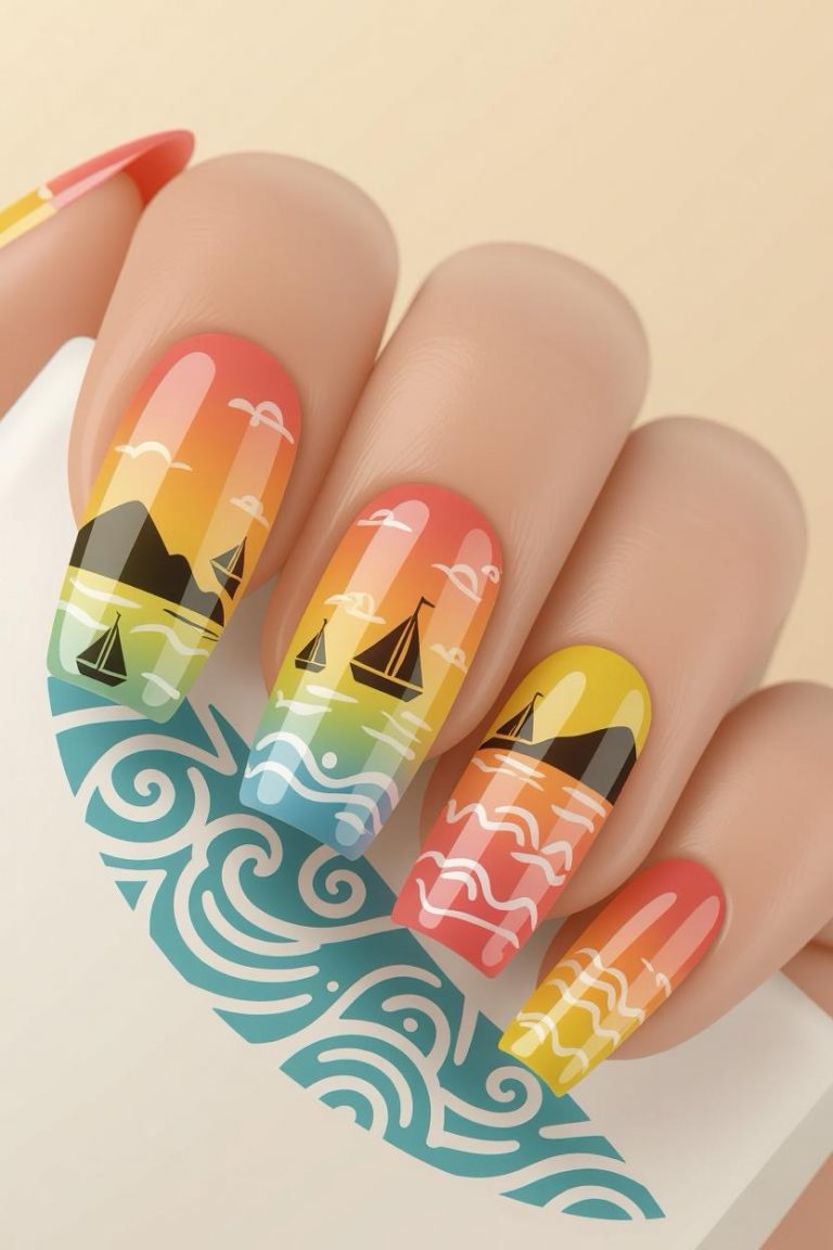 14 Stunning Greek Inspired Nail Designs For A Chic Mediterranean Vibe 