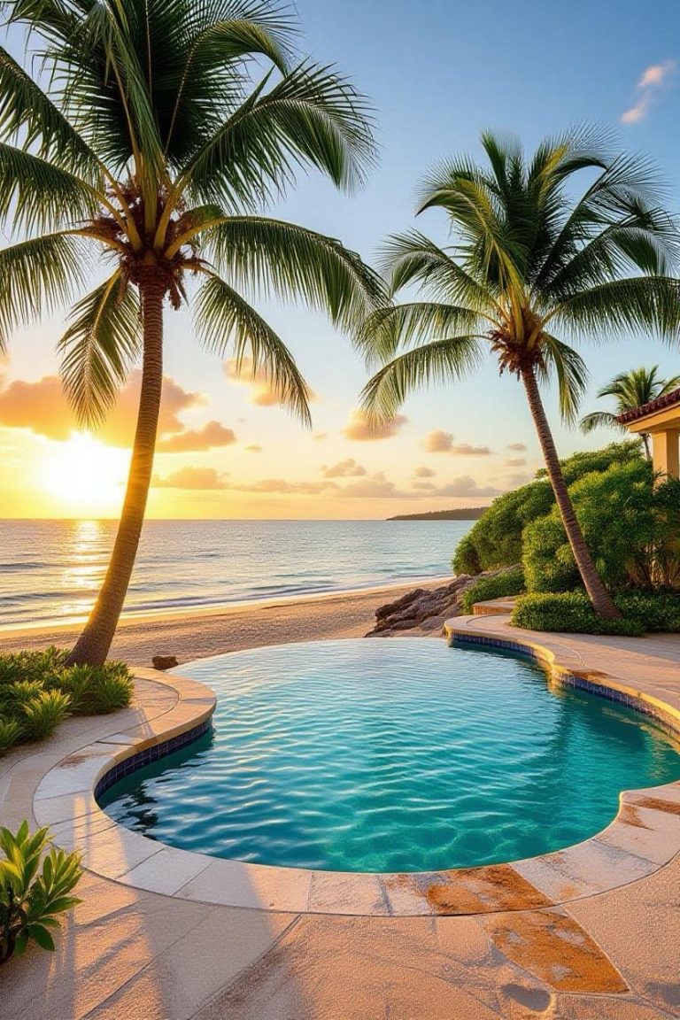 15 Creative Beach Entry Pool Designs to Elevate Your Outdoor Space ...