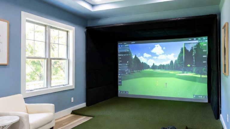 35 Modern Golf Simulator Room Ideas for a Sleek Home Setup