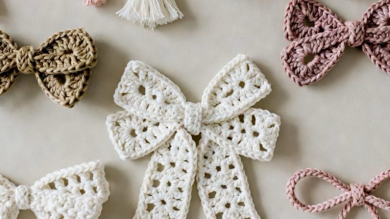 46 Versatile Crochet Bow Ideas for a Chic, Handmade Look
