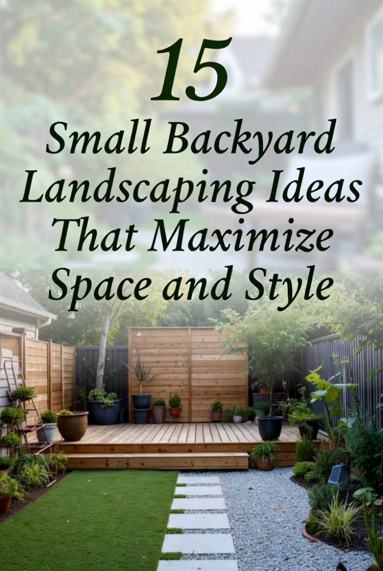 15 Small Backyard Landscaping Ideas That Maximize Space and Style ...