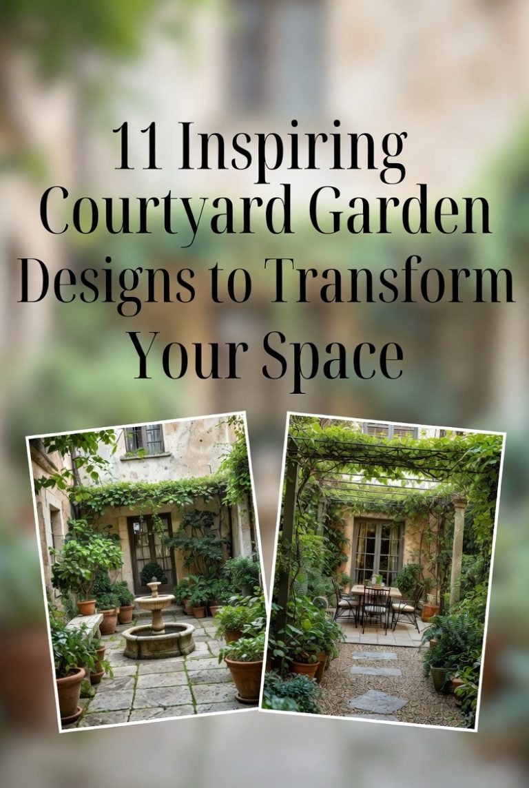 11 Inspiring Courtyard Garden Designs to Transform Your Space - Spesh View