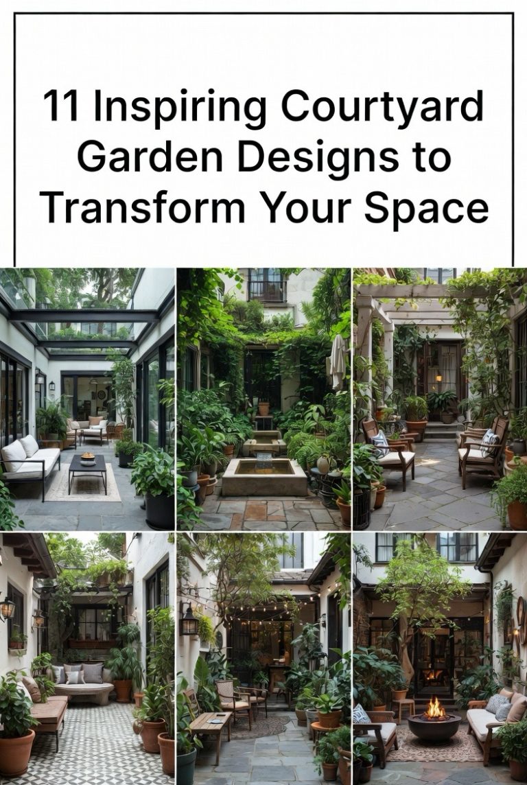 11 Inspiring Courtyard Garden Designs to Transform Your Space - Spesh View