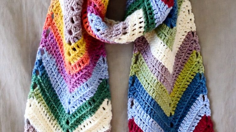 Whispers of Yarn: 16 Elegant Lacy Crochet Scarves for Every Season